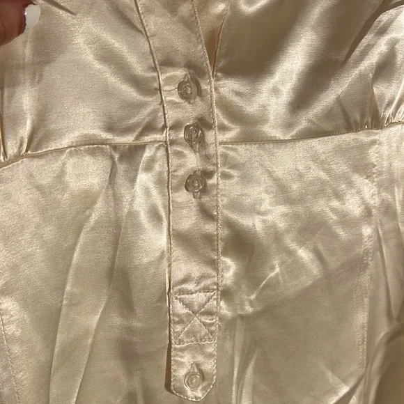 Zara Basic Satin Effect Top - Picture 2 of 7